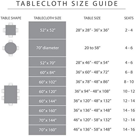 Town & Country Living Harper Stain and Water Resistant Tablecloth