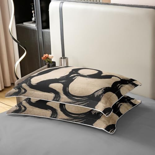 jejeloiu Abstract Boho Duvet Cover 100% Cotton Queen Size Boys Girls