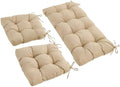 Wicker Chair Cushions of 3 Pieces, Waterproof Cushions for Patio