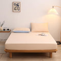 Quality Fitted Sheet Microfiber Ultra Soft (Beige,Cal King 72"x84")
