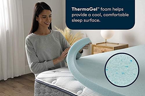 Serta ThermaGel 2-Inch Gel Memory Foam Mattress Topper, Queen