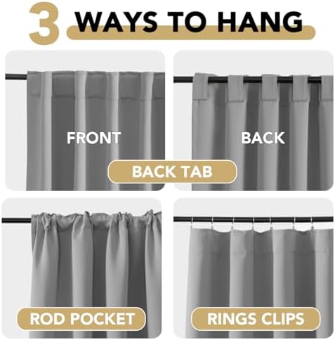 H.VERSAILTEX Blackout Curtains Thermal Insulated Window Treatment