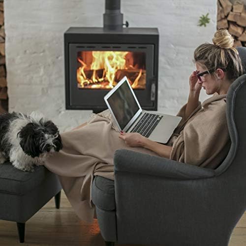 Bedford Home 60x70 Pewter Faux Fur Blanket - Long Pile Rabbit Sherpa