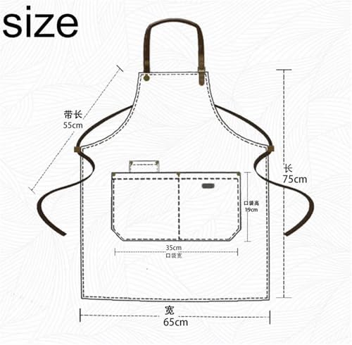 Chef Apron For Men Women Cooking 3Pcs Waterproof Kitchen Apron Canvas