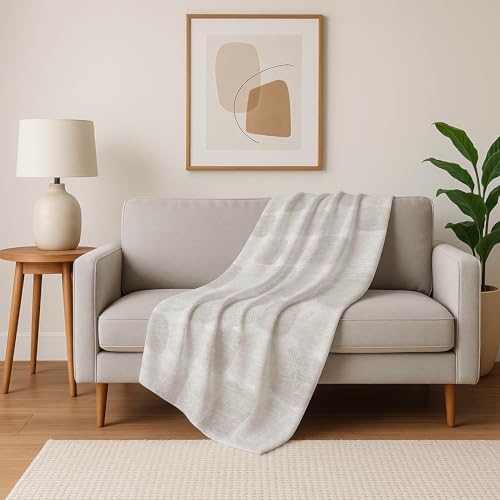Addison Rugs ASB870 Ivory 50" x 70" Oversized Sherpa Throw Blanket