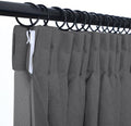 Pinch Pleat Chenille 100% Blackout Curtain Panels, Made to Order