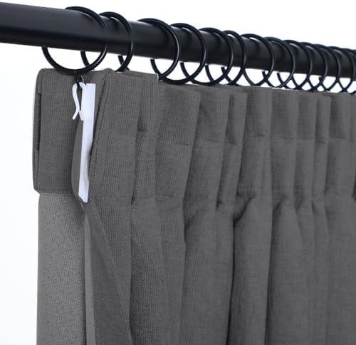 Pinch Pleat Chenille 100% Blackout Curtain Panels, Made to Order