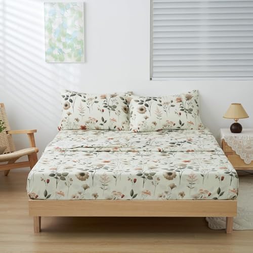 DaDa Bedding DaDalogy Enchanted Meadow Floral Bed in a Bag, Twin