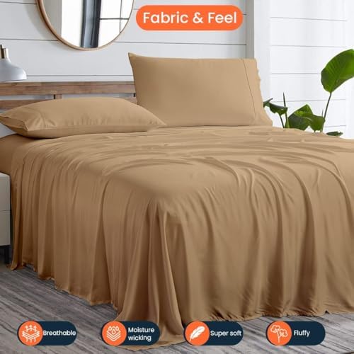 100% Supima Cotton Bed Sheets - 1000 Thread Count 4 Pc Full-XL Set