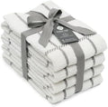 100% Cotton Terry Dish Towels, 4 Pack Checks, 16 x26 Inches, Super