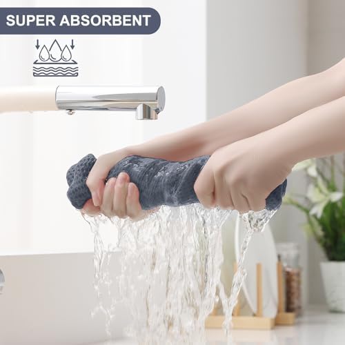 Homaxy 100% Cotton Kitchen Towels and Dishcloths Set