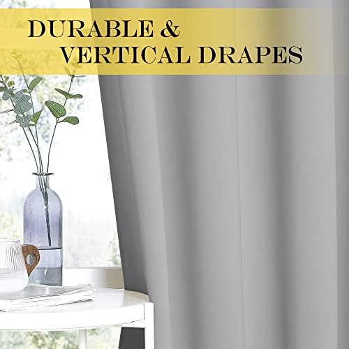 NICETOWN Blackout Bedroom Curtain 120 inches Long - Grommet Thermal
