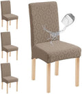 Genina Waterproof Dining Chair Covers Set of 4, Stretch Chair