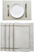 Placemats Set of 4, Set of 6 for Dining Table, Placemats with Hollow