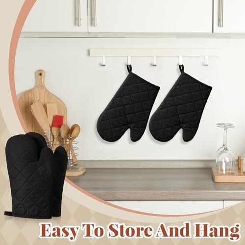 Geyoga Oven Mitts Heat Resistant Kitchen Long Oven Gloves Mitts Thick