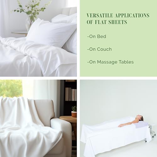 Luxury Flat Sheet on Amazon Elegant Comfort Wrinkle-Free 1500 Premier