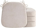 Chair Cushions for Dining Chairs, Washable Chair Pads, Beige, 4 Pack