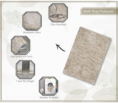 Home Weavers Elegance Bathroom Rugs Sets 4 Piece- Plush Bath Mat Set