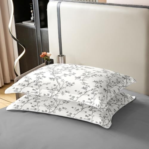 Erosebridal Floral 100% Cotton Duvet Cover Queen Flowers Boho Girls