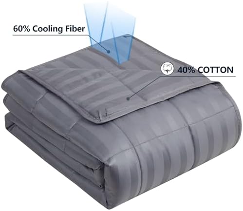 Weighted Blanket Twin Size (48"x72" 20lbs),Ultra Soft and Cozy Cooling