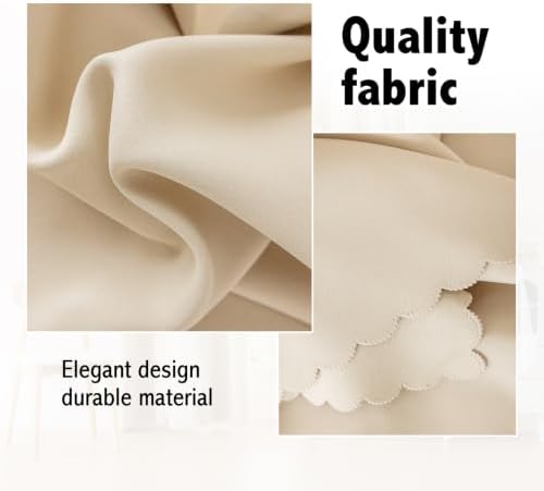 indistar Home Blackout Curtains Double Layer Solid Sheer Grommet Top