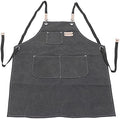 Brrnoo Canvas Apron Cotton Canvas Apron Back Adjustable Cross Back