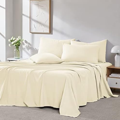 100% Egyptian Cotton Sheets 400 Thread Count Sheets King Size 4 Pc