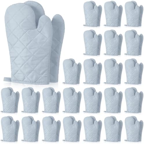 Geyoga Oven Mitts Heat Resistant Kitchen Long Oven Gloves Mitts Thick