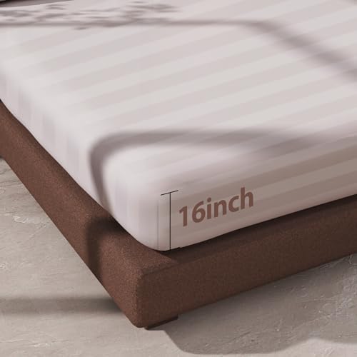 2 Pack 600 Thread Count 100% Egyptian Cotton Fitted Sheet Only, Queen