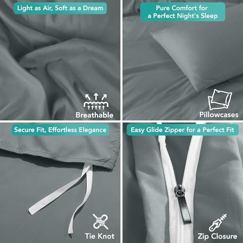 Utopia Bedding Duvet Cover Set with Pillowcases - 3 Pieces Bedding