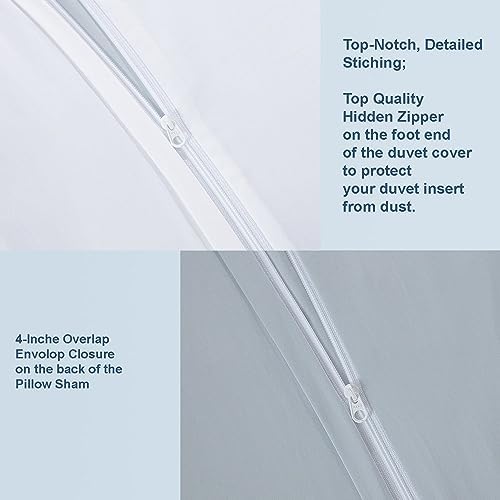 Long-Staple Cotton Duvet Cover Set - Queen Size