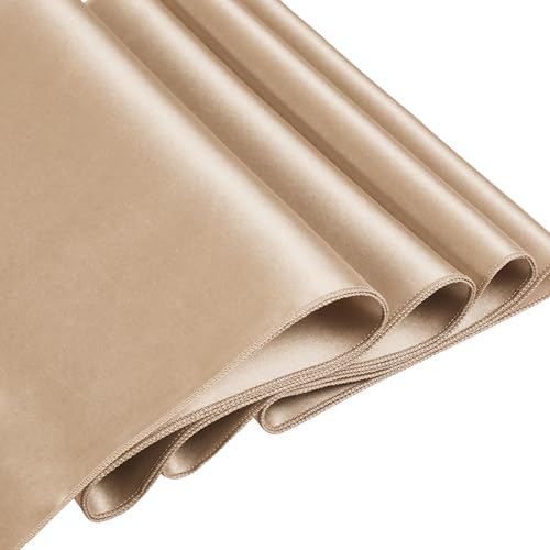 1 Pack Satin Rectangle Tablecloth, 60 x 120 Inches, Taupe