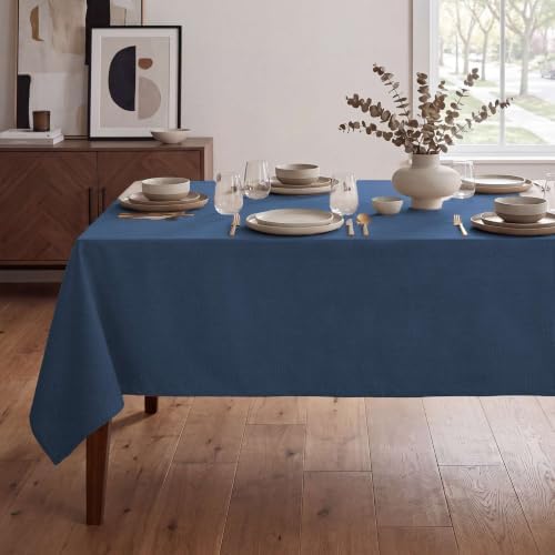 H.VERSAILTEX Linen Textured Table Cloths 54 x 108 Inch Premium Solid