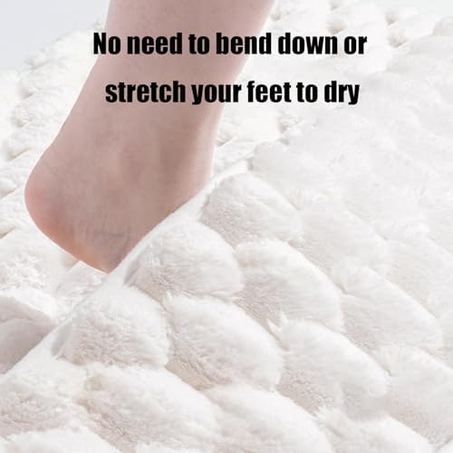Thick Memory Foam Bath Rugs for Back of Foot, Soft Absorbent Mat