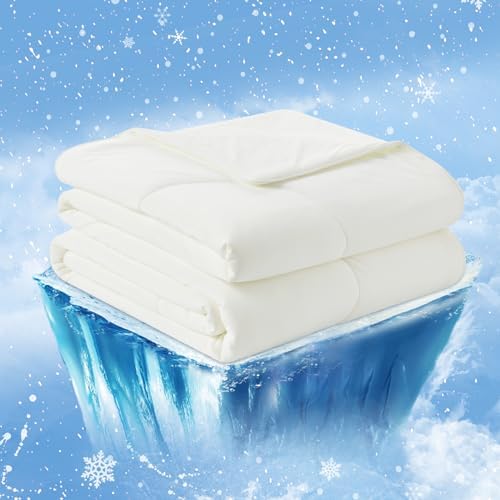 Cozy Bliss Cooling Comforter Twin Size, Cooling Blankets for Hot