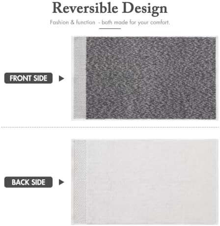 Madison Park Hayden 6 Piece Bath & Hand Towel Set, 550 GSM, Charcoal