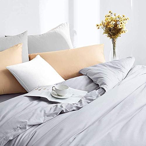 FLXXIE 2-Pack Microfiber Queen Pillow Cases, Envelope Closure, Light