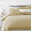 400 TC - 100% Egyptian Cotton Duvet Cover Set with Zipper Closure with