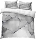 4 Pieces Duvet Cover Queen Bedding Sets Modern Natural Marble Gradient