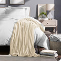 Reversible Lightweight Micro Plush Flannel Fleece Throw Blanket King