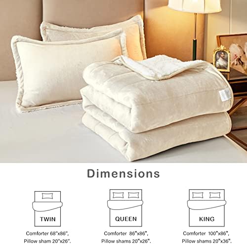 3-Layer Luxury Flannel Fleece Thick Bed Blanket King Size, Soft Plush