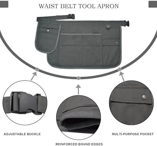 Nanxson Tool Apron Half Canvas Apron With Muti-Pockets