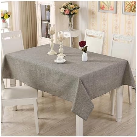 Gualiy Modern Farmhouse Tablecloth, Cotton Linen Tablecloth 70x70CM