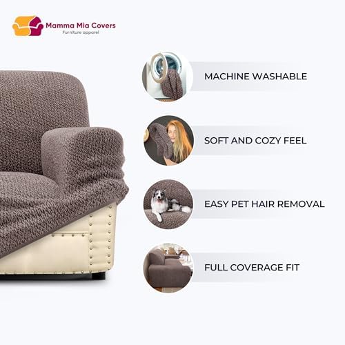 PAULATO BY GA.I.CO. Sofa Slipcover - Stretch Couch Cover - Stylish