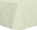 Ultimate Textile 60 x 102-Inch Oval Vintage Damask Tablecloth, Ivory