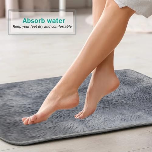 Bath Mats, Mixed Colors Bath Mats 4 Set Bathroom Rugs for 4 PCS Toilet