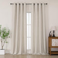 Chyhomenyc Extra Long Curtains 120 Inch Length, Light Filtering Faux