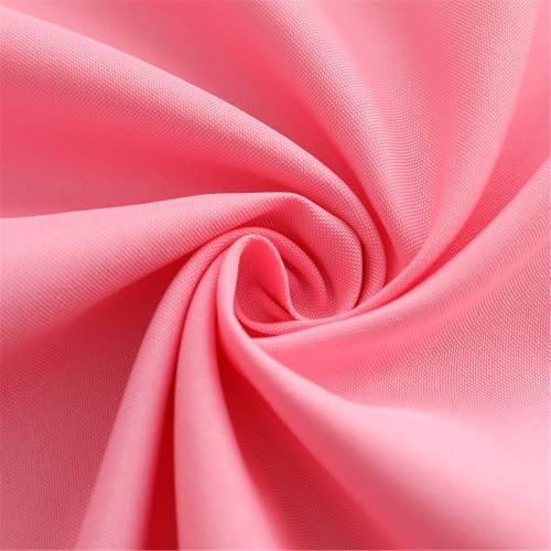 Round Solid Color 90 Inch Polyester Linen Tablecloth for Hotels