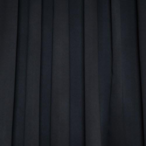 Black Rod Pocket Energy Saving Thermal Insulated Blackout Curtain