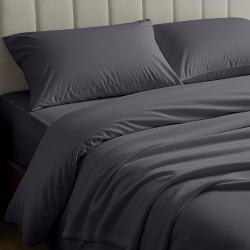 Mellanni Flannel Bed Sheet Set Luxury 100% Heavyweight 180GSM Cotton